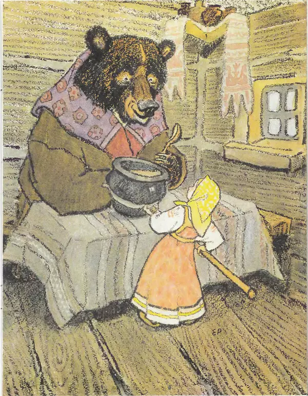 КулЛиб.   Автор неизвестен - Народные сказки - Маша и медведь. Лисичка со скалочкой. Страница № 9