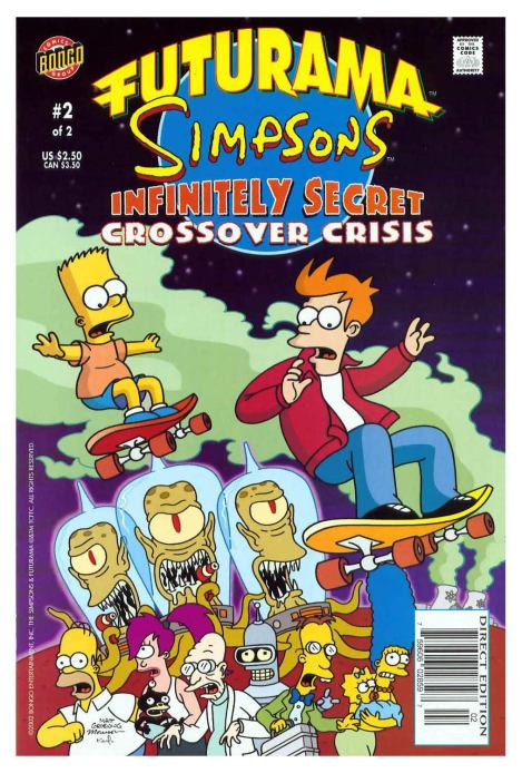 Futurama Sipsons infinitely secret. Crossover crisis 2 (  Futurama) Иллюстрация 1