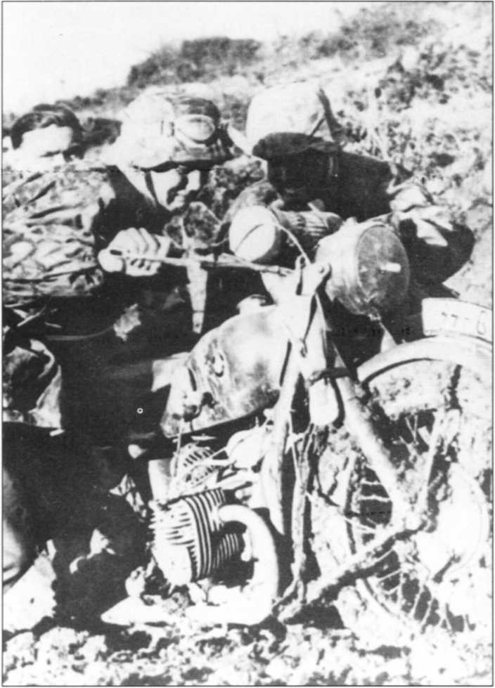 Мотоциклы Вермахта. Военное фото. Иллюстрация 83