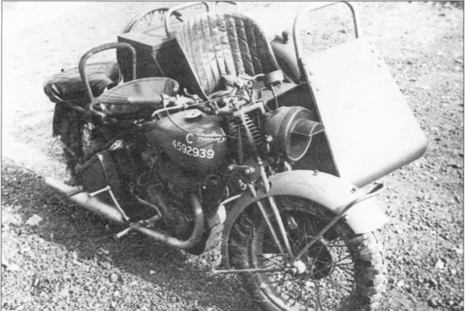 Мотоциклы Вермахта. Военное фото. Иллюстрация 102