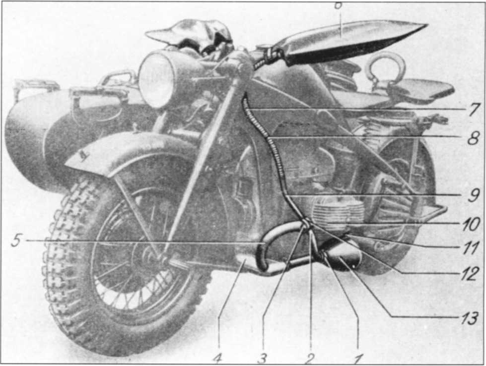 Мотоциклы Вермахта. Военное фото. Иллюстрация 162