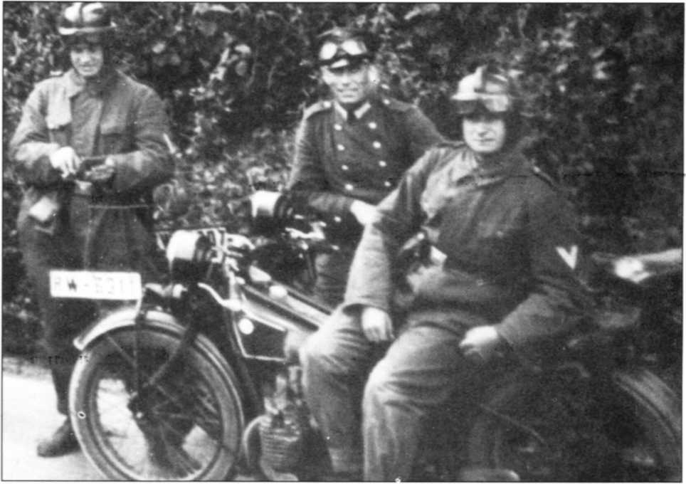 Мотоциклы Вермахта. Военное фото. Иллюстрация 134