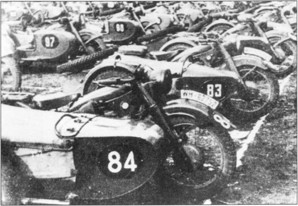 Мотоциклы Вермахта. Военное фото. Иллюстрация 201