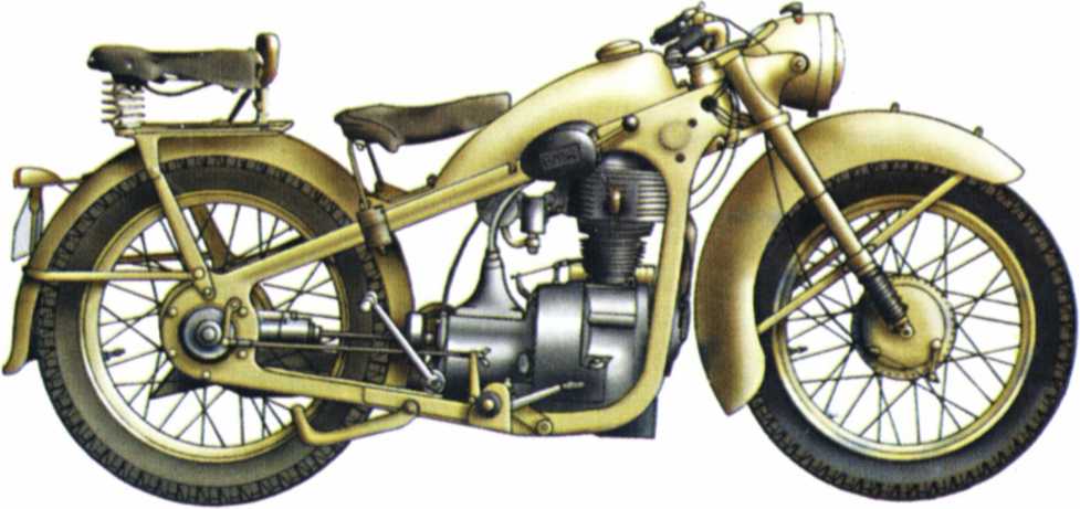 Мотоциклы Вермахта. Военное фото. Иллюстрация 11
