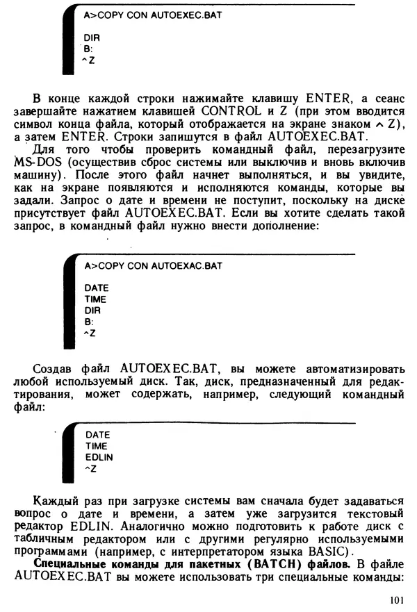 КулЛиб. Дэйв  Хаузер - Операционная система MS-DOS: Популярное руководство. Страница № 101