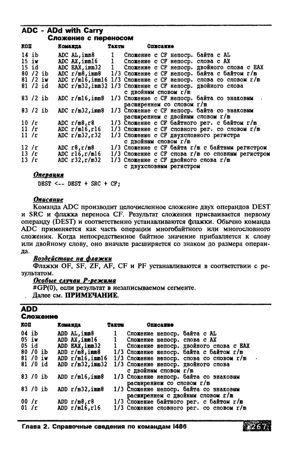 КулЛиб. В. Л. Григорьев - Микропроцессор i486. Архитектура и программирование. Страница № 267