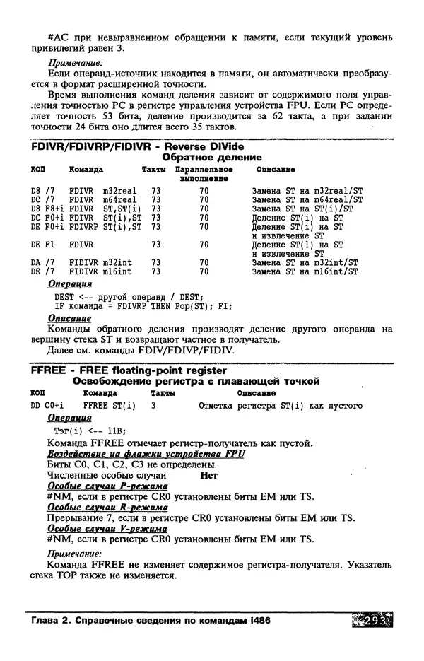 КулЛиб. В. Л. Григорьев - Микропроцессор i486. Архитектура и программирование. Страница № 293