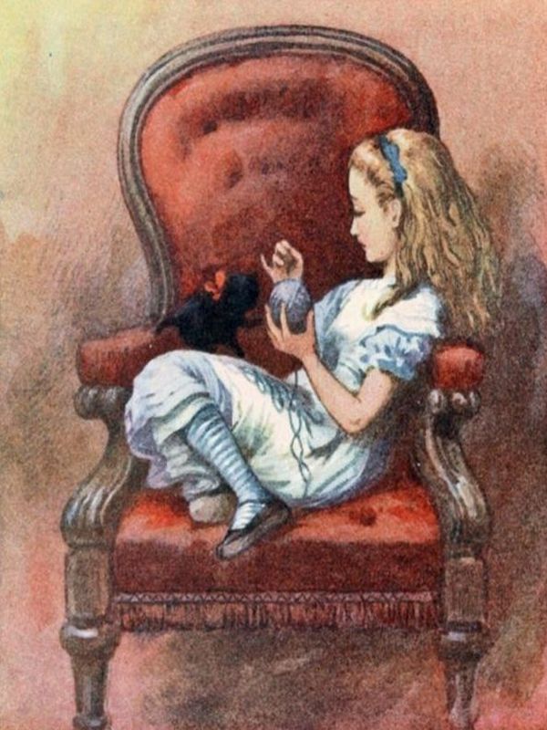Алиса в Зазеркалье / с цветными иллюстрациями (fb2)