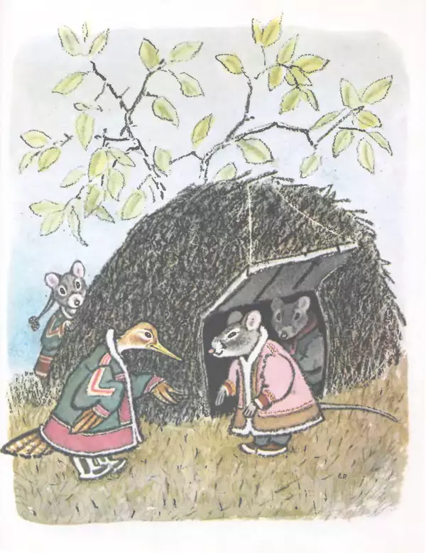 КулЛиб.   Автор неизвестен - Народные сказки - Медведь и заяц Тэваси. Ненецкие народные сказки. Страница № 60
