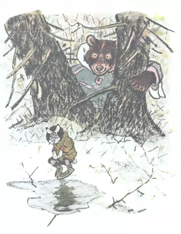КулЛиб.   Автор неизвестен - Народные сказки - Медведь и заяц Тэваси. Ненецкие народные сказки. Страница № 8
