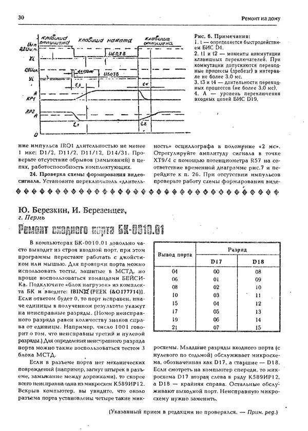 КулЛиб.   журнал «Информатика и образование» - Персональный компьютер БК-0010 - БК-0011м 1994 №02. Страница № 30