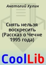 Книга - Анатолий  Хулин - Снять нельзя воскресить (Рассказ о Чечне 1995 года) (fb2) читать без регистрации