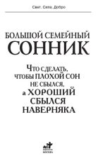Книга - Илья  Дубилин - Большой семейный сонник. Что сделать, чтобы плохой сон не сбылся, а хороший сбылся наверняка (fb2) читать без регистрации